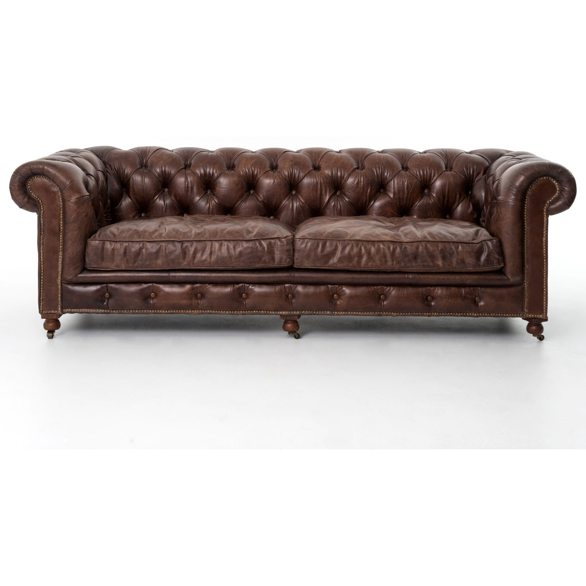 Four Hands Carnegie Conrad 96" Sofa with Cigar Upholstery